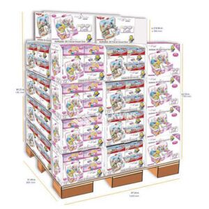 Stackable-Footwear-Cardboard-Display-for-Disney-Napkin-3